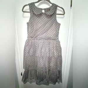 NWT Mesh Dot Layered Ruffle Dress - Brand New With Tags Sz 164